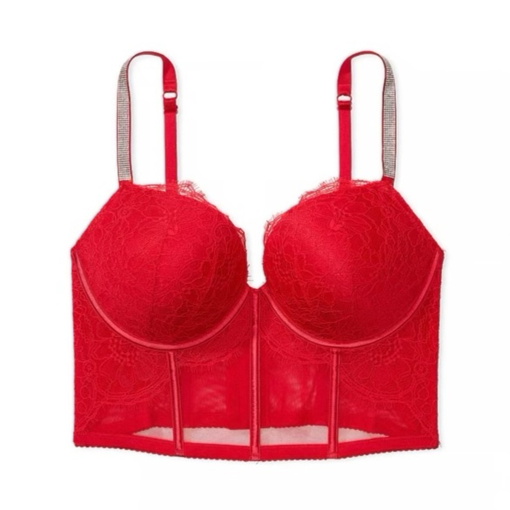Victoria Secret Red lace push-up bra | 34B